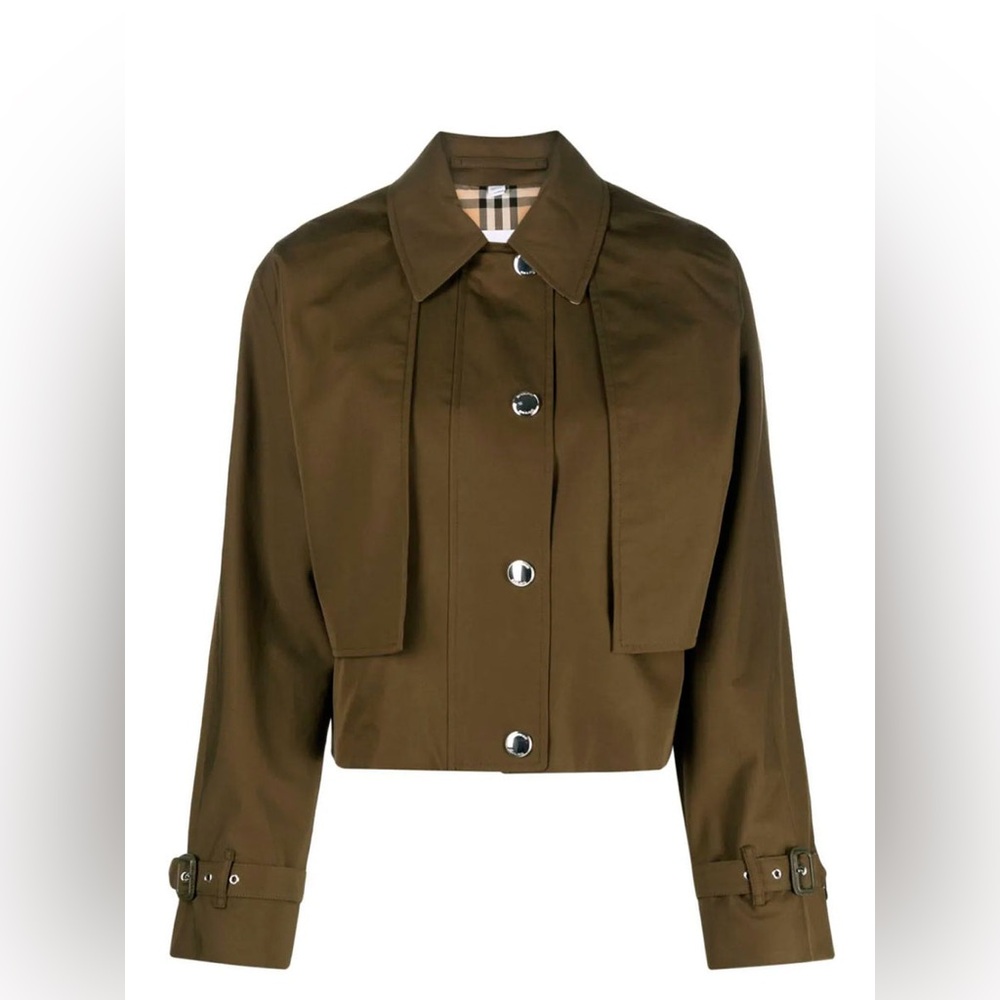 Burberry pippa cotton short trench coat